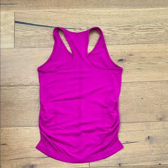 Athleta Women's Electric Fuchsia Cinched Racerback Tank Top - Picture 5 of 7